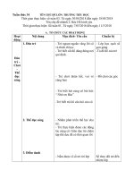 Giáo án tuần 34. Chủ đề: Trường tiểu học. Nhánh 2: Bác Hồ kính yêu