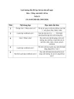 HƯỚNG DẪN ÔN TẬP TẠI NHÀ MÔN TIẾNG ANH KHỐI 1