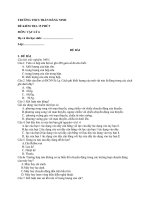 Đề kiểm tra 15 phút lớp 6 môn Lý học kì 1 - THCS Trần Đăng Ninh