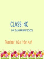 Lớp 4 - Tiếng Anh - Unit 19