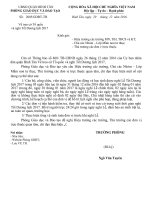 danh sách học sinh tham gia thi khảo sát khối 7 học kỳ 2 năm học 20162017  thcs thái văn lung