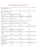 Tải 229 bài tập trắc nghiệm hàm số bậc nhất -  Trắc nghiệm hàm số bậc nhất có đáp án