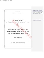 Phân tích hiệu quả hoạt động kinh doanh tại công ty xăng dầu quảng trị giai đoạn 2014   2016 