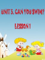Tiếng Anh 4 - Tuần 7 - Unit 5 - Lesson 1 - Can you swim? - Hồng Nhung