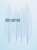 CÁC độc CHẤT KHÍ (độc CHẤT học) (chữ biến dạng do dùng font VNI times, tải về xem bình thường)