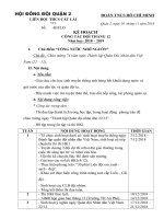 Kế hoạch tháng 12 - Công tác đội và phong trào thiếu nhi năm học 2018 - 2019