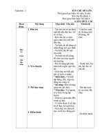 GIÁO ÁN CHỦ NHIỆM NHÁNH 3: LỚP HỌC BÉ YÊU