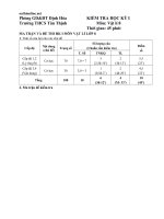 Download Ma trận đề và đáp án kiểm tra HKI vật lý 8