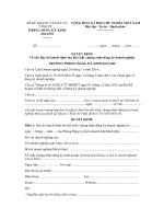 Mẫu quyết định hủy bỏ quyết định thu hồi giấy chứng nhận đăng ký doanh nghiệp