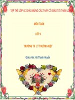 Toán 4: Nhân với số có một chữ số