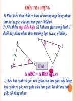 Toán 7 - Tiết 28 - Bài 5. Trường hợp bằng nhau thứ ba của tam giác góc - cạnh - góc (g.c.g)