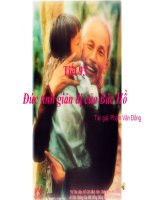 Văn 7 - Đức tính giản dị của Bác Hồ