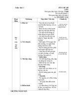 Giáo án chủ nhiệm tuần 1 