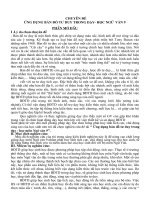 CHUYÊN ĐỀ ỨNG DỤNG BẢN ĐỒ TƯ DUY TRONG DẠY- HỌC NGỮ VĂN 9