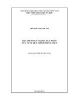 Đặc điểm ngữ nghĩa   ngữ pháp của vị từ quá trình tiếng việt 