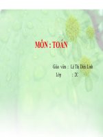 Toán _ Tuần 19- Bài: Luyện tập