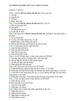 Câu hỏi ôn tập môn Ngữ văn 6: phần văn bản