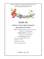 Giáo án âm nhạc: NNh: Đưa cơm cho mẹ đi cày