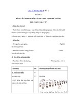 Tải Giáo án Thể dục lớp 2: Bài 43 - Ôn một số bài tập đi theo vạch kẻ thẳng - Trò chơi: Nhảy ô