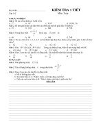 Download Đề kiểm tra 1 tiết đại số và giải tích 11- chương II