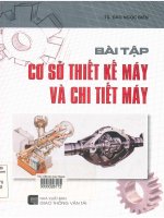 Bài tập cơ sở thiết kế máy và chi tiết máy  đào ngọc biên 