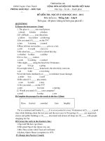 Download Đề kiểm tra HKII tiếng anh 8- tiết 36