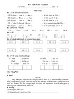 Phiếu bài tập - Lớp 1