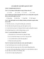 bài tập ôn tập khối 7