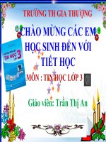 Lớp 3 - Tin học - Chủ đề 2 - bài 1: Làm quen với phần mềm học vẽ.