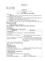 GIÁO ÁN TUẦN 11 LỚP 4A