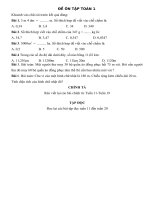 Đề ôn tập khối 5