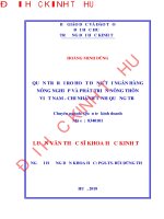 Quản trị rủi ro hoạt động tại ngân hàng nông nghiệp và phát triển nông thôn việt nam   chi nhánh tỉnh quảng trị 