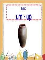 Lớp 1 - Học Vần - Tuần 11: um - up