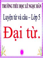 LTVC 5 - Tuần 9 : Đại từ