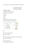 Unit 3. What day is it today?