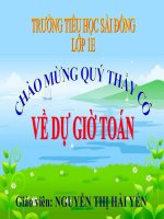 Toán lớp 1 - Phép cộng trong phạm vi 4