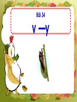 Lớp 1 - Học vần - Tuần 7: Bài 34: v, y