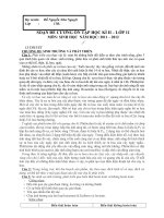 Download Đề cương ôn tập HKII sinh học 11- có đáp án