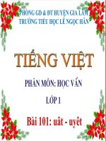 Học vần: Bài 101: uât - uyêt