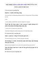 Tải Ngữ pháp Unit 4 lớp 9 Life in the past - Tiếng Anh 9 Unit 4 Life in the past| Cấu trúc Unit 4 SGK tiếng Anh lớp 9 mới