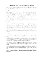 Tải Bài tập tự luận: Cảm ứng ở động vật (Phần 1) - Để học tốt môn Sinh học lớp 11