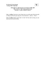 Download Đề kiểm tra chất lượng HKII tỉnh Tuyên Quang môn sử khối 11