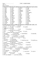 Download Tài liệu bồi dưỡng học sinh giỏi môn tiếng anh khối 8