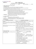 Giáo án tiếng anh lớp 10 phương pháp mới học kì 1