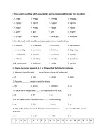 Download Đề kiểm tra 1 tiết tiếng anh `1