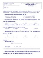 KHỐI 5 - PHIẾU ÔN TẬP MÔN TOÁN - TUẦN 21