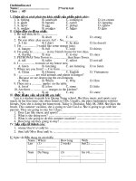 Download Đề kiểm tra 1 tiết tiếng anh lớp 11