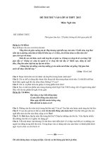Download Đề thi thử vào lớp 10 môn ngữ văn