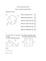 Tải Giải Vở bài tập Toán 1 bài 95 - Điểm ở trong, điểm ở ngoài một hình
