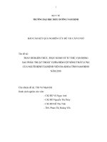 Thay đổi kiến thức, thực hành về tư thế, vận động sau phẫu thuật thoát vị đĩa đệm cột sống thắt lưng của người bệnh tại bệnh viện đa khoa tỉnh nam định năm 2018 